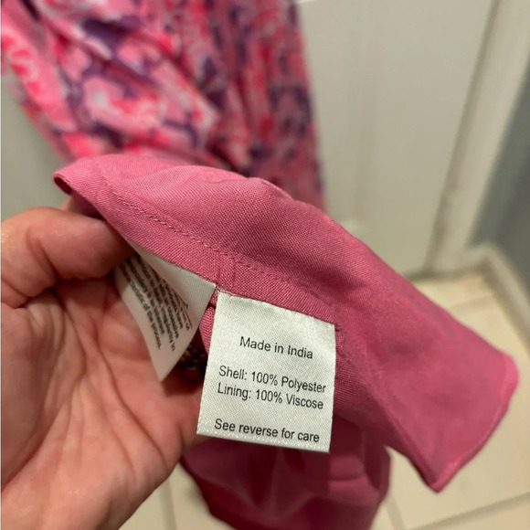 Rococo Sand Lei Floral Polychighone Pleated Maxi Dress in Bubblegum sz S $498 - Picture 6 of 7